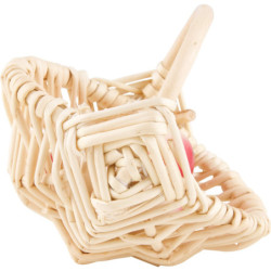 Basket with 3 Apples - 8 cm / 3 inch