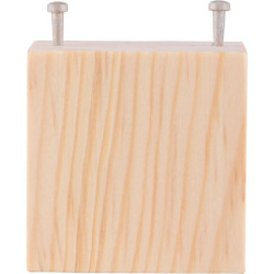 Cube with 2 Nails - 4 cm - 1.5 inch