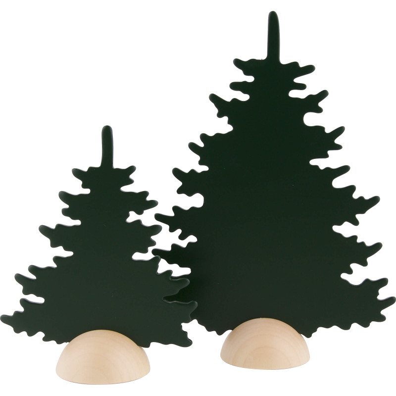 Fir Trees - 2 Pieces - Green - 20 cm / 8 inch