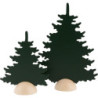2 Tannen - grün - 20 cm