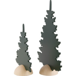 2 Tannen - grün - 20 cm