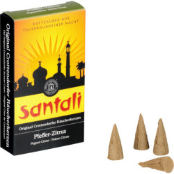 Crottendorfer Incense Cones - Santali Pepper-Lemon