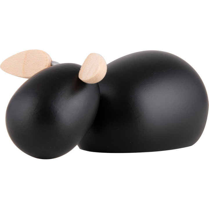 Sheep Lying - Black - KAVEX-Nativity - 3 cm / 1.2 inch
