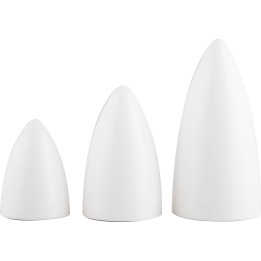 Fir Trees - 3 pcs. - Natural/White - KAVEX-Nativity - 5,5 cm to 10 cm / 2.2 inch to 3.9 inch