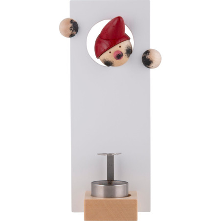 Räuchermännchen "RauchWICHT FUMO" weiß - 16 cm