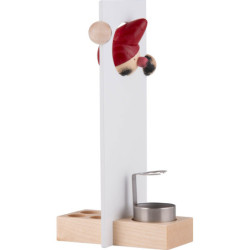 Räuchermännchen "RauchWICHT FUMO" weiß - 16 cm