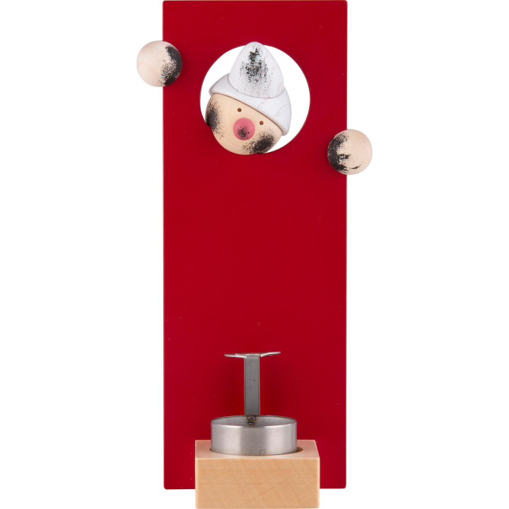 Räuchermännchen "RauchWICHT FUMO" rot - 16 cm