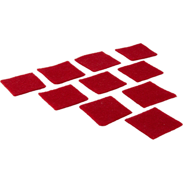 Seat cushion, red - Set of 10