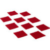Sitzkissen, rot - 10er Set 