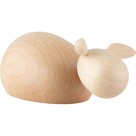Schafbock liegend - natur - KAVEX-Krippe - 3,5 cm