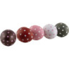 Easter Eggs with Hooks - 5 Pieces - Mixed Colors - 3 cm / 1.2 inch