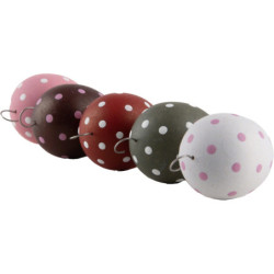 Ostereier mit Haken - 5 Stück - Farbmix - 3 cm