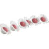 Flowers with Hooks - 6 Pieces - 1 cm / 0.4 inch