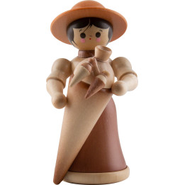 Thiel Figurine - Girl with Sugar Bag - natural - 10 cm / 3.9 inch