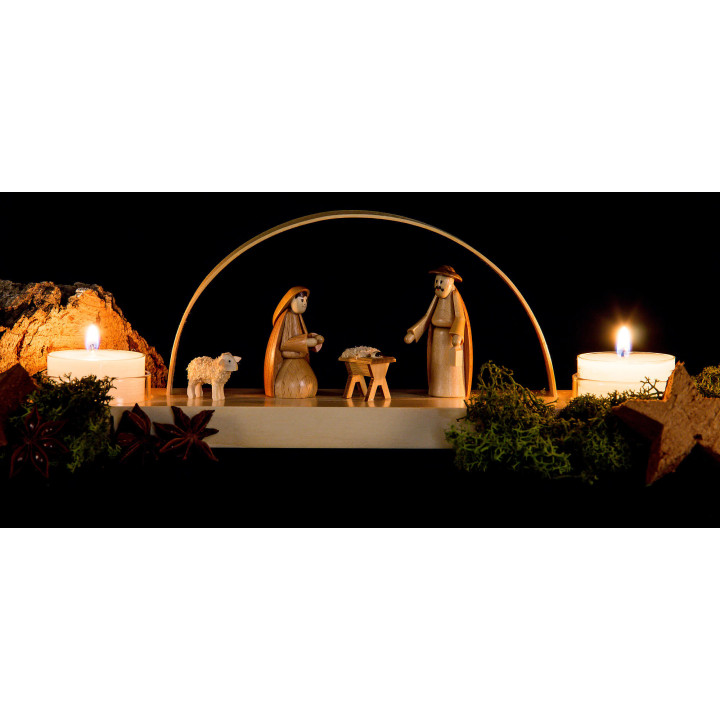 Candle Arch - Nativity - 24x12 cm / 9.4x4.7 inch