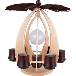 1-Tier Pyramid NOVA - Maple/Mahogany - 38 cm / 15 inch