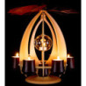 1-Tier Pyramid NOVA - Maple/Mahogany - 38 cm / 15 inch