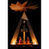 2-Tier Pyramid - Nativity - Grey - 36 cm / 14.2 inch