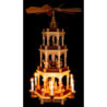 4-Tier Pyramid - Nativity Scene with Carolers - 58 cm / 22.8 inch