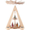 2-stöckige Pyramide Christi Geburt - 36 cm