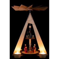 2-stöckige Pyramide Christi Geburt - 36 cm