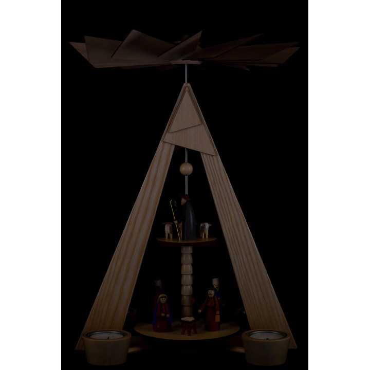 2-stöckige Pyramide Christi Geburt - 36 cm