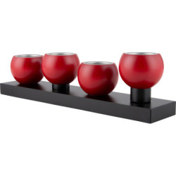Table Chandelier - Anthracite/Rubyred - 9 cm / 3.5 inch