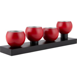 Table Chandelier - Anthracite/Rubyred - 9 cm / 3.5 inch