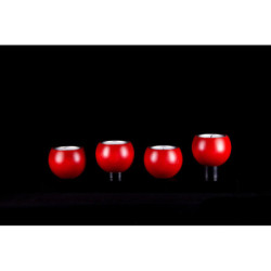 Table Chandelier - Anthracite/Rubyred - 9 cm / 3.5 inch