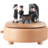 Spieldose Bergmänner natur - 11,5 cm