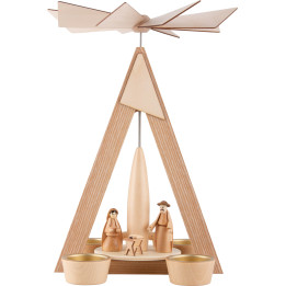 1-Tier Pyramid - Nativity Natural - 28 cm / 11 inch