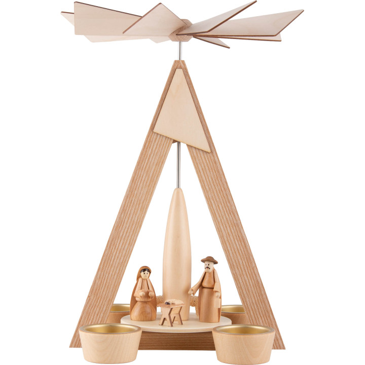 1-Tier Pyramid - Nativity Natural - 28 cm / 11 inch