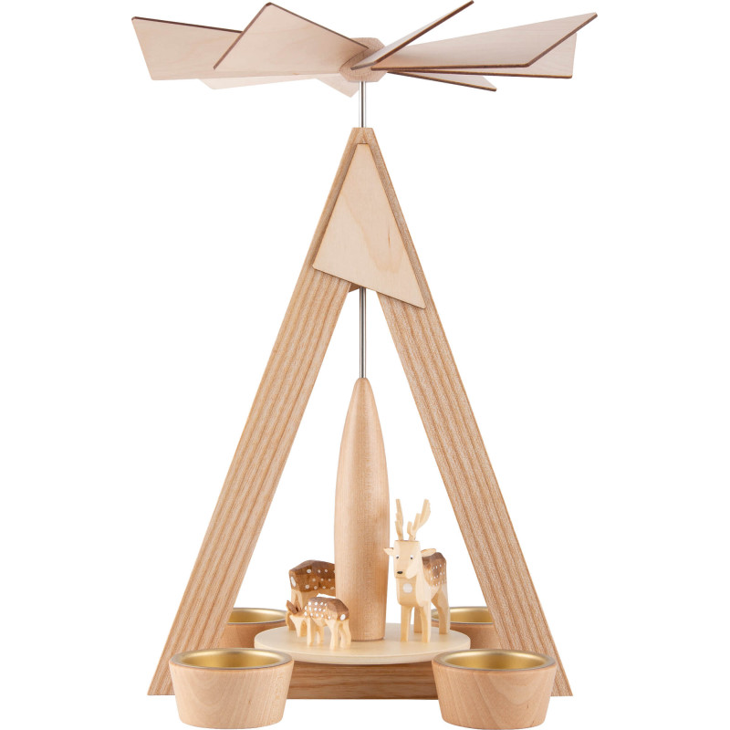1-Tier Pyramid - Deer Natural - 28 cm / 11 inch