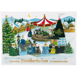 Crottendorfer Räucherkerzen-Adventskalender -  21 cm
