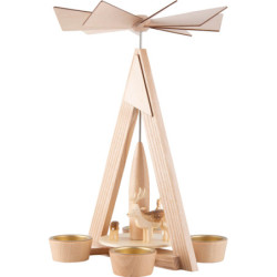 1-Tier Pyramid - Deer Natural - 28 cm / 11 inch