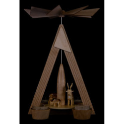 1-Tier Pyramid - Deer Natural - 28 cm / 11 inch