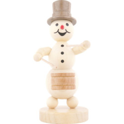 Snowman Musician Drummer - 12 cm / 4.7 inch