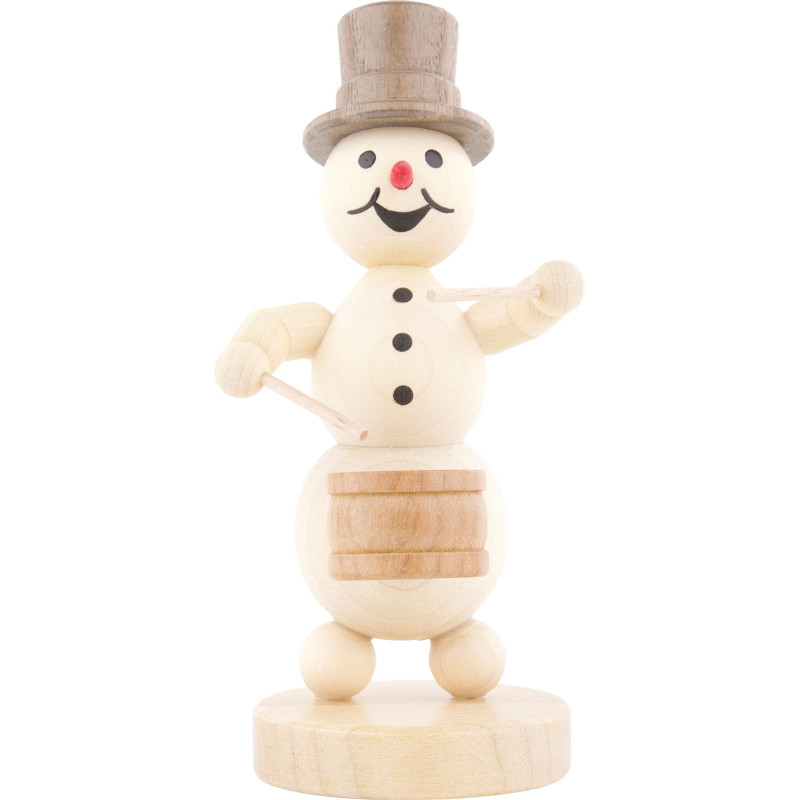 Snowman Musician Drummer - 12 cm / 4.7 inch