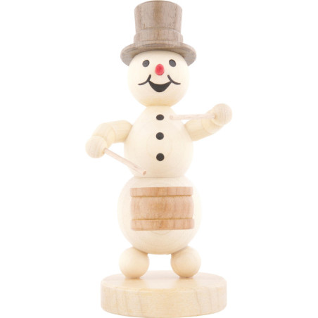 Schneemannmusikant Trommler - 12 cm