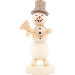Schneemannmusikant Hornbläser - 12 cm