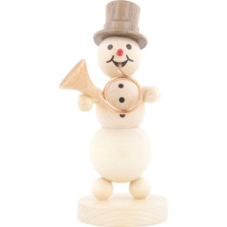 Schneemannmusikant Hornbläser - 12 cm