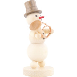 Snowman Musician Hornblower - 12 cm / 4.7 inch
