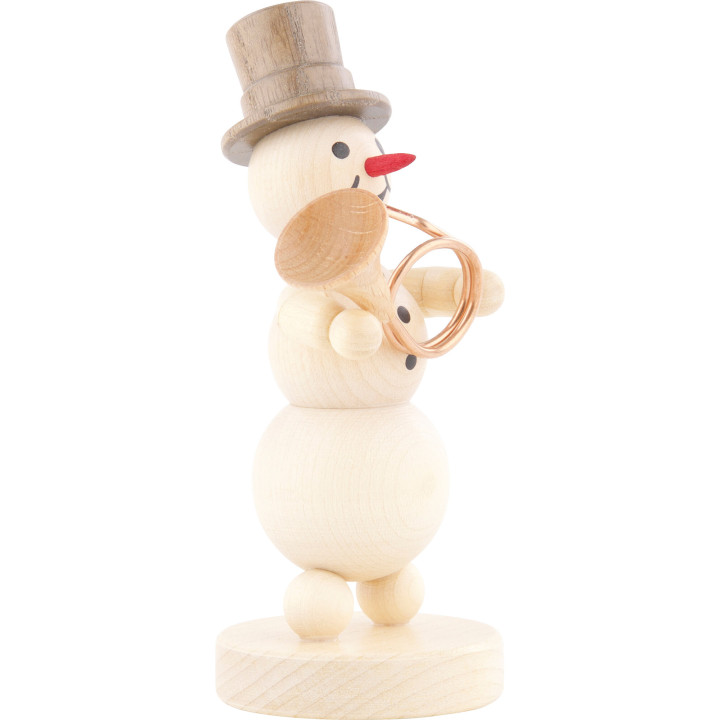 Schneemannmusikant Hornbläser - 12 cm