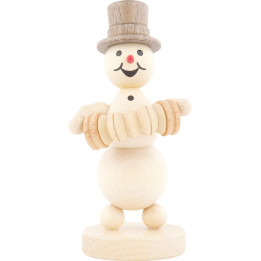 Snowman Musician Concertina Player - 12 cm / 4.7 inch