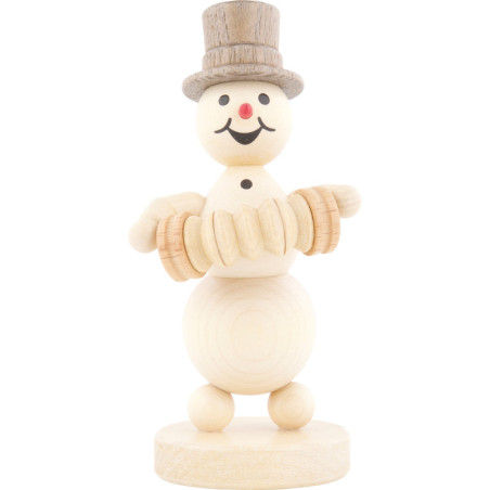 Schneemannmusikant Harmonikaspieler - 12 cm