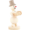 Schneemannmusikant Harmonikaspieler - 12 cm
