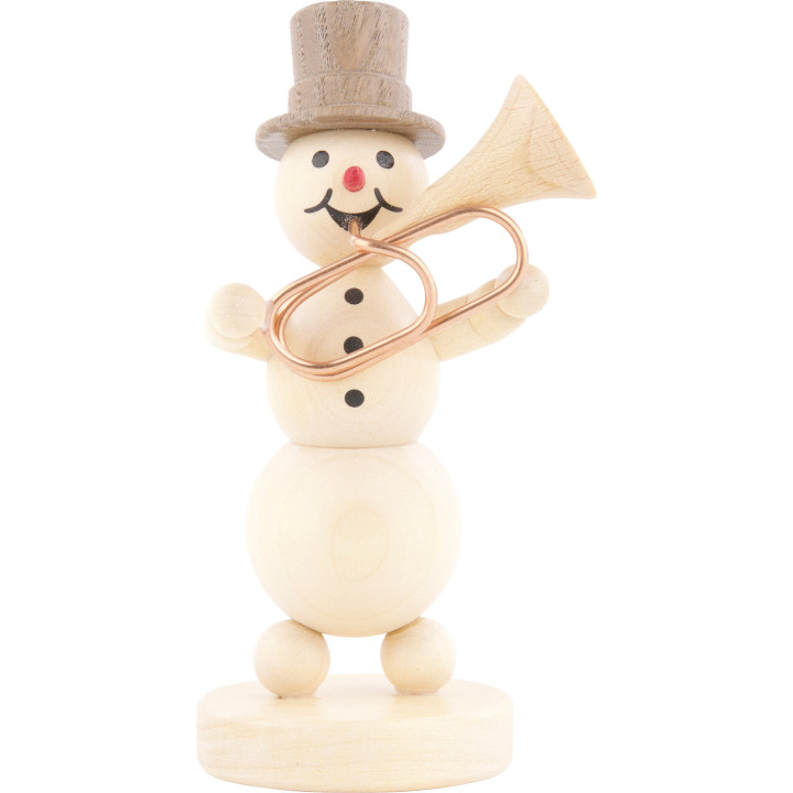 Schneemannmusikant Tubabläser - 12 cm