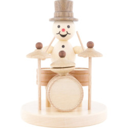 Schneemannmusikant Schlagzeug - 12 cm