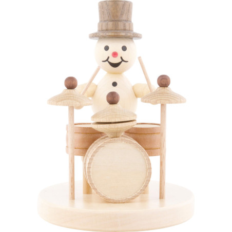 Schneemannmusikant Schlagzeug - 12 cm