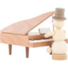 Schneemannmusikant am Flügel - 12 cm